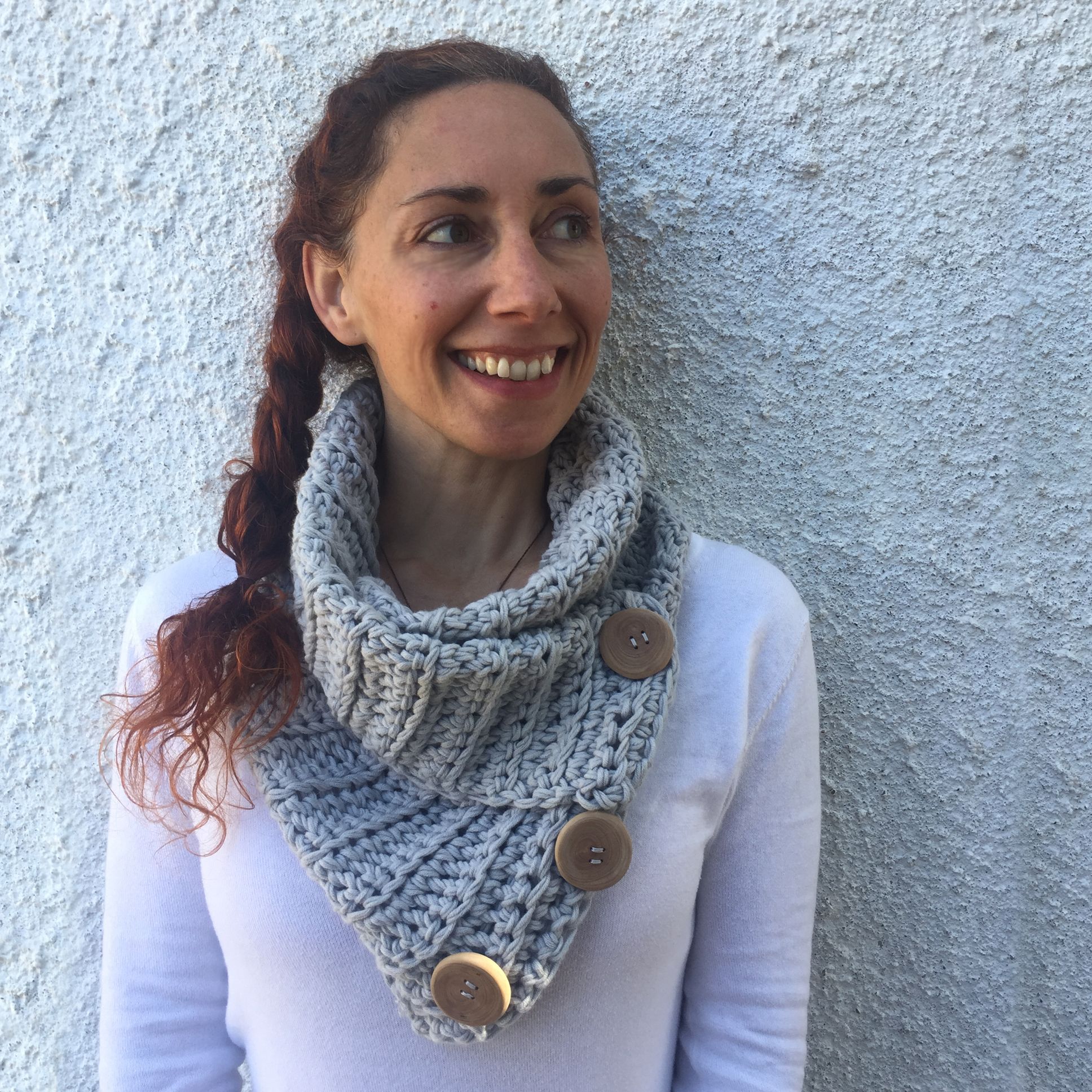 Patrón para hacer un cuello o braga tejido a crochet o ganchillo.