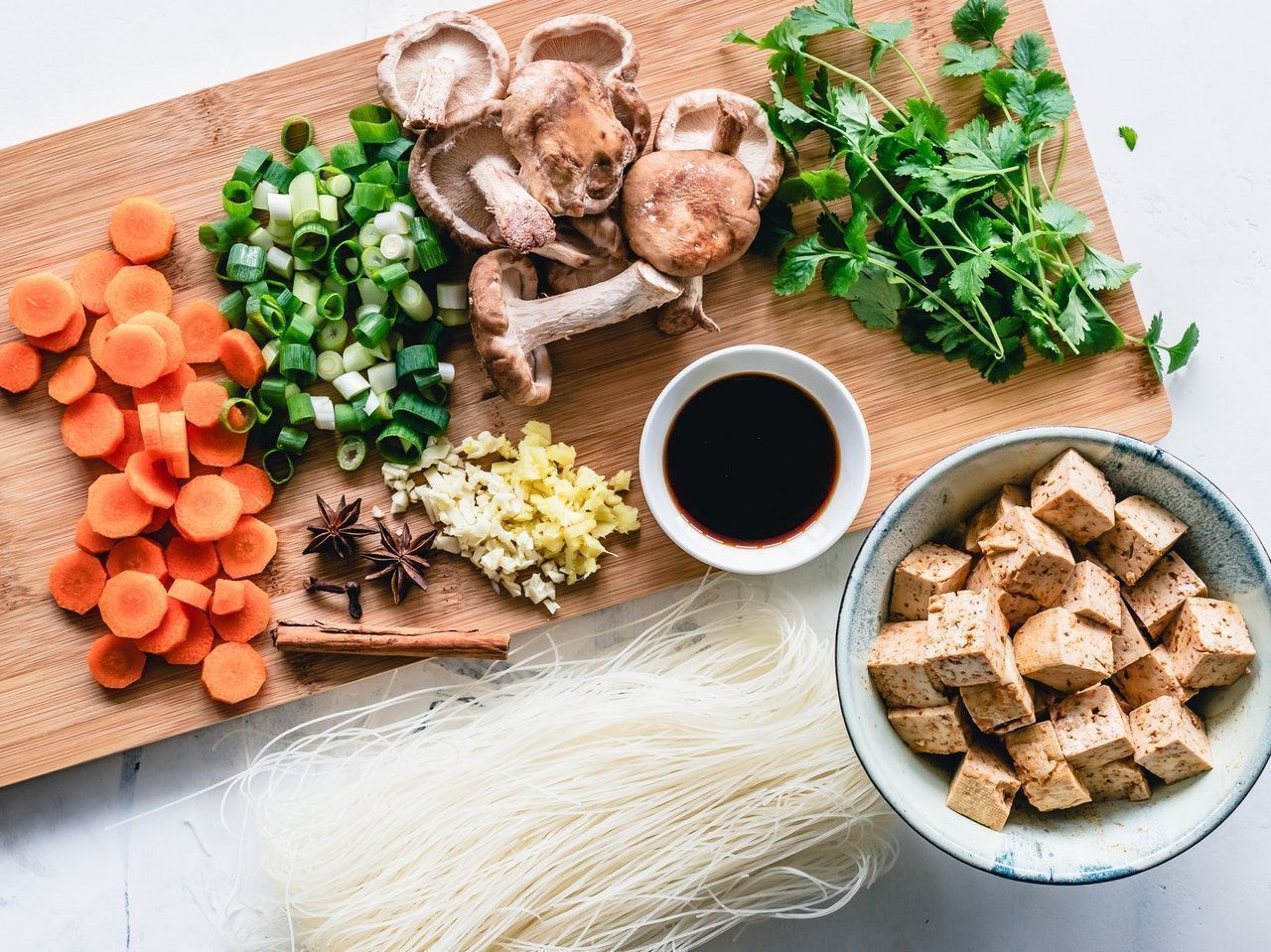 Receta de tofu con verduras